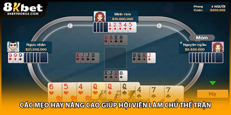 Các mẹo hay nâng cao giúp hội viên làm chủ thế trận