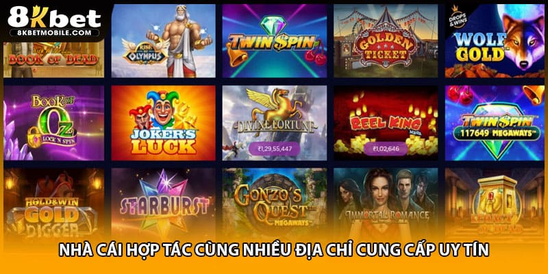 Nhà cái hợp tác cùng nhiều địa chỉ cung cấp uy tín